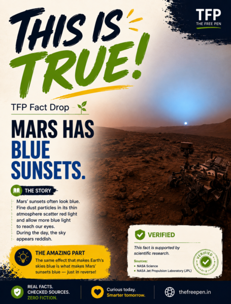 Mars blue sunset