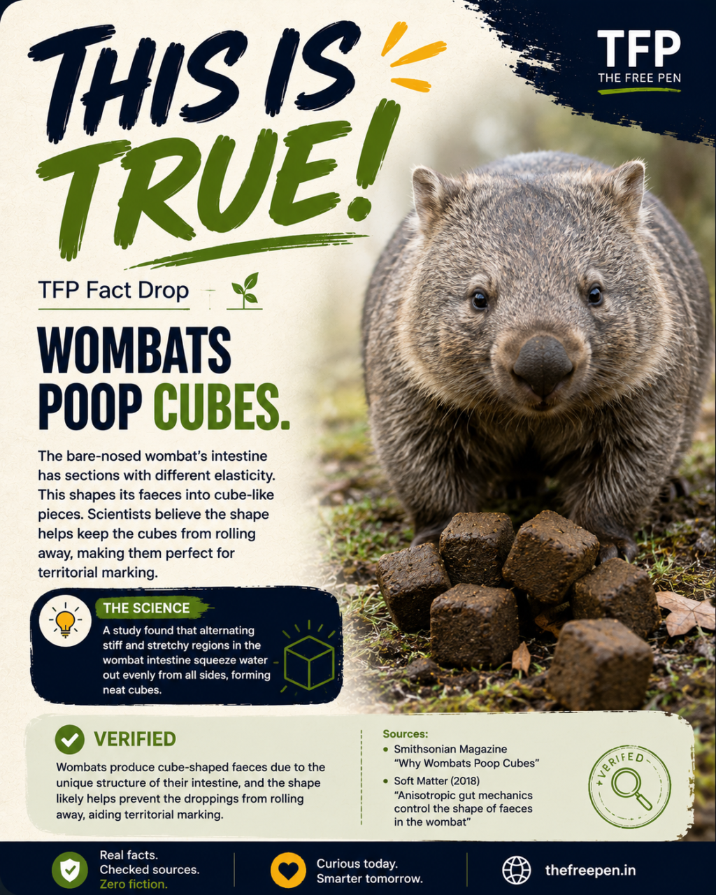 Wombats Poop Cubes